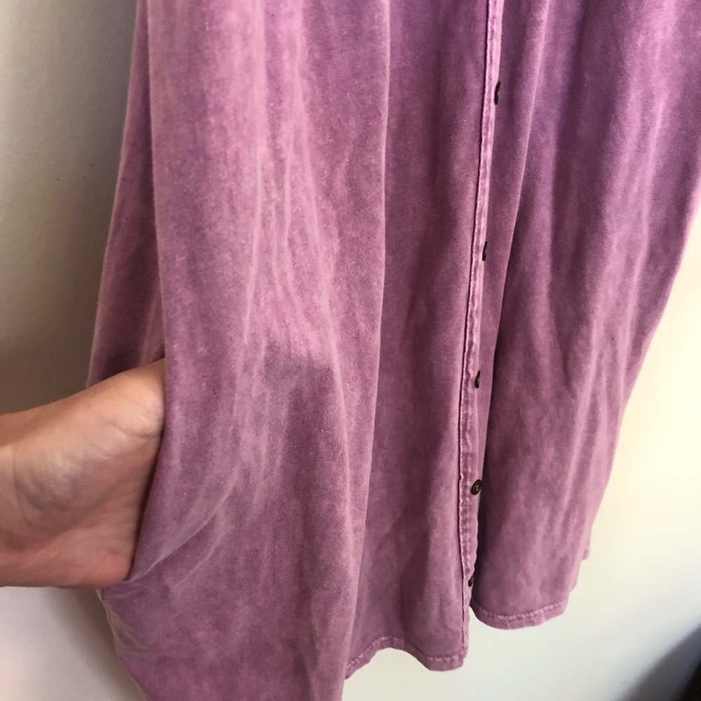 Umgee Mineral Wash Off Shoulder Dress - Picture 6 of 7